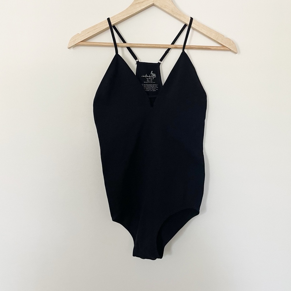 Intimately Free People Black Strappy Bodysuit